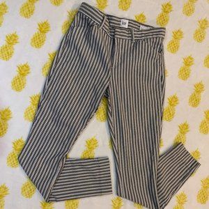 GAP Skinny Ankle Striped Pants